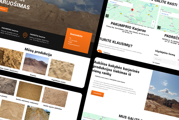 Responsive WordPress development for business representative website
