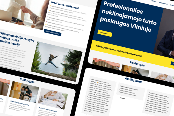 Responsive WordPress development for business representative website